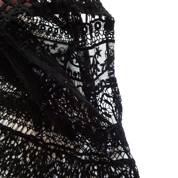 TORRID Women's Lace Crochet Top Pullover Blouse Topper Swim Cover-Up Black 4X 4 - Picture 8 of 12
